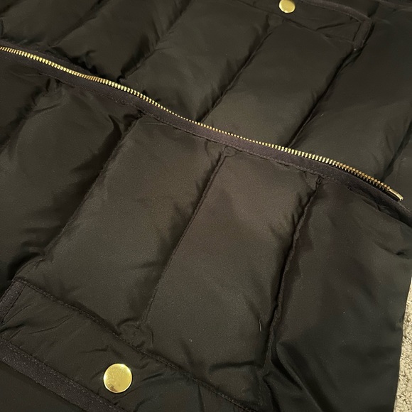 J. Crew Black Vest with Gold Zipper - Picture 2 of 4